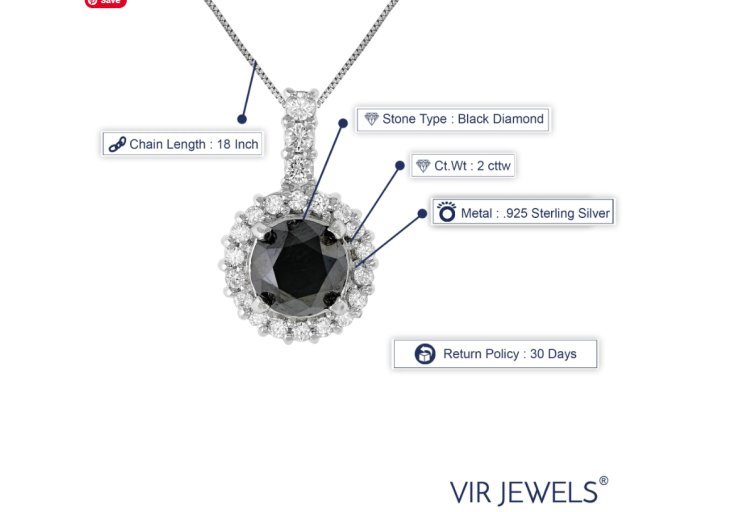 Diamond Solitaire Necklace—Vir Jewels Necklace