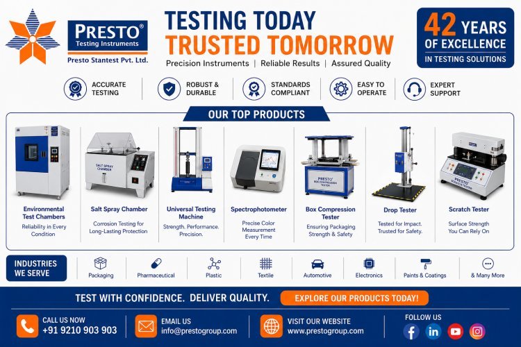 Presto Stantest – Your Trusted Partner for Lab Testing Instruments