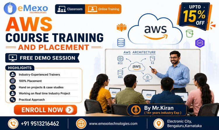 AWS Training with Placement in Electronic City – Build Your Cloud Career with eMexo Technologies