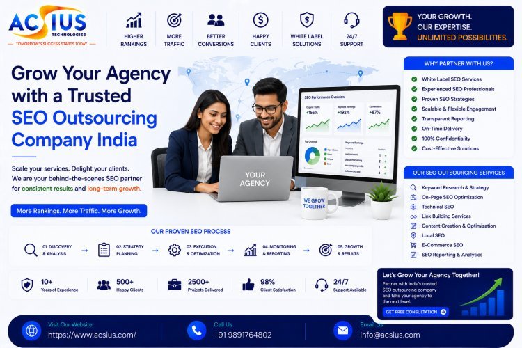 Grow Your Agency with a Trusted SEO Outsourcing Company India