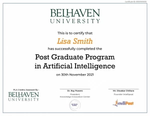 PG Program in Artificial Intelligence